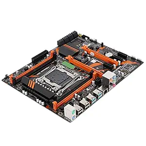 Desktop Computer Gaming Mainboard,LGA2011-3 DDR4 Mainboard for Intel X99 Chipset,PCB Mainboard with Sata Cable, Baffle 8 SATA2.0, SSD M.2 USB3.0 Port Support 4 DDR4 2133/2400/2800, 32GB Maximum