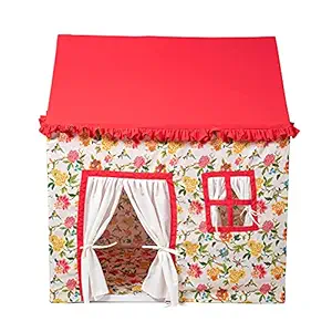 Devkanya Flower Play House Jumbo Size Extremely Light Weight, Water Proof Kids Play Tent House for 3 to 10 Year Old Girls and Boys (Flowery-Tent)