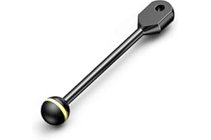 Sea Frogs 5.5" 13.97 cm Aluminium YS Adapter 1" Ball Arm for Connecting Strobe Video Light to Underwater Housing