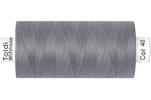 DIE STOFFTANTE Gütermann Creativ Nähgarn TOLDI | 1000m | 10 Farben (040 grau) | Polyester