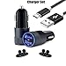 Produktbild 2 Port USB Auto Ladegerät + Nylon geflochtenes Micro USB Kabel + Kabelhalter. KFZ Handy Lader für Iphon X/8/8 Plus/7/5/, iPad Air/Pro/Mini, HTC, Samsung, LG und Andere Geräte