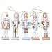 Produktbild 5 Teile/satz Glitter Puder-Nussknacker Anhänger, Nussknacker HUSAR, Nussknacker Deko Figur: Handbemalter Deko-Nussknacker König, im Erzgebirge-Stil, 12 cm