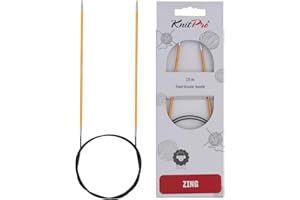KNITPRO Knit Pro 2,25 mm Zing Aluminium Fixe Aiguilles à Tricoter circulaires Doré