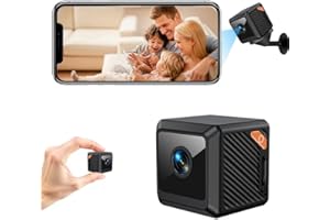 VIVIDRISE Mini Kamera, 4K HD WLAN Überwachungskamera, Wlan Kleine Kamera Innen mit Handy Übertragung Nachtsicht Bewegungsmelder App Benachrichtigung Lange Batterielaufzeit/Cloud Speicher für Zuhause Haustier