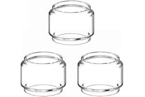 RUIYITECH 3 bombillas Pyrex de repuesto para tubo de vidrio transparente de burbujas arcoíris para tanque Skrr (transparente)