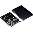 Docooler mSATA to 2.5" 44PIN Leg/IDE SSD HDD mSATA to Leg Converter Adapter Box