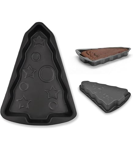 Stampo in silicone 3D a forma di albero di Natale a forma di albero di pino, fondente per decorare torte, cioccolato, caramelle, budini, sapone