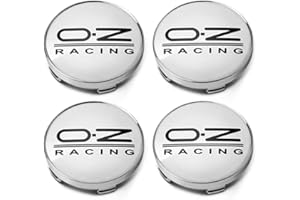 XGAGCF Coche Rueda Centrales Tapas Tapacubos Aluminio Buje Badge Emblema, para OZ Racing 60MM Auto Llantas Centro Decorativa Cubierta Accesorios