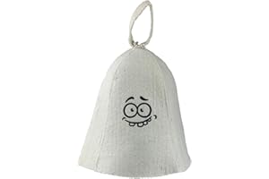 ‎GMMH GMMH Saunahut Saunamütze aus Wollfilz - (17-018) Filz Saunakappe für Damen und Herren, Filzkappe Mütze Filzhut Hut Kappe für Sauna