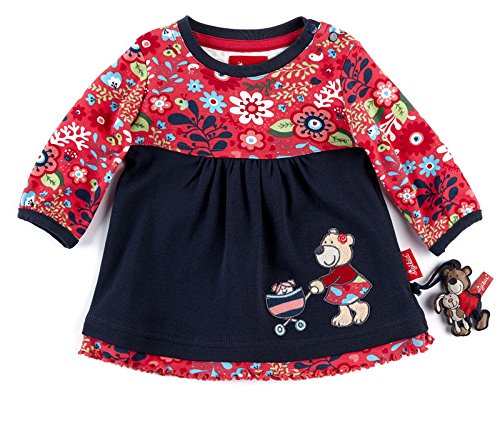 Sigikid Baby Girls Langarmshirt, Baby Long Sleeve Top, Blue (dunkelblau 275), 3-6 Months (Manufacturer size: 68)