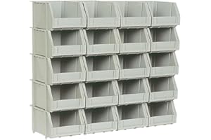 EQUIP247UK Plastic Bin Kit Wall Garage Storage Parts Bins Tool Organiser DIY Wall Rack Kit