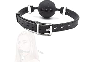 KUMEIER-CA Proporro para Accesorios auxiliares de Bola de Silicona de Cuero Ajustable de Cuero (Negro).