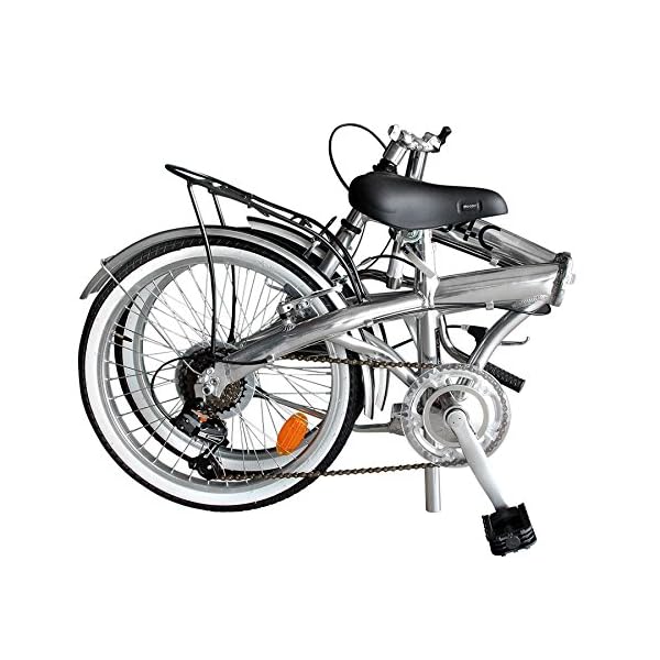 €184.76 B4C 1453352 Bicicletta Pieghevole Car Bike, Aluminium, 58cm x 89cm  x 31cm, Argento Lucido - bikewebshop.it