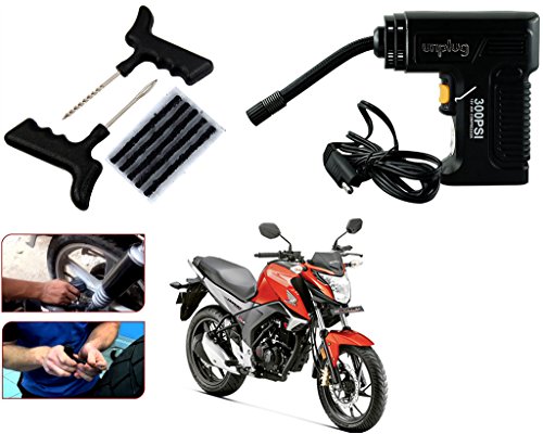 Unplug Clip Terminal Inflator For Car /Bike/Motorcycle/Scooty With Puncture Repair Kit -UNP TIF00B410 (Black)with 1 Year Warranty For - Honda CB Hornet 160R RS.1449 (34.00% Off) - Amazon