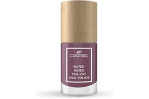 ‎LANATURE LaNature wasserbassierter Nagellack - Dunkles Violett - VEGAN - Waterbased Peel-Off Nail Polish - Lavender, 10 ml