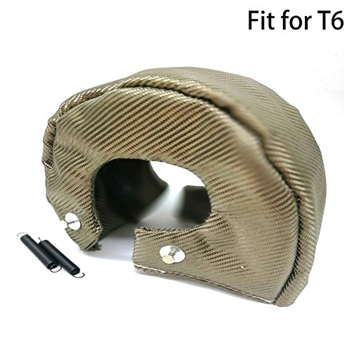 Preisvergleich Produktbild Turbo Cover Schutz Turbolader Isolierung Hitzeschild Decke Titanium Fasern Turbine Cover Verschluss Springs Heizung Barriere