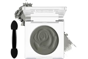 DE'LANCI Ombrello Monocromo Grigio Antracite- Effetto Opaco Estremo, Formula 24h Waterproof & Pigmentazione Intensa | Base Multiuso, Trucco Wasteland Punk/Goth, Vegano #04