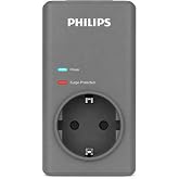 PHILIPS CHP7010G/10 1140 Joule Tekli Akım Korumalı Priz, Gri