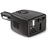MODDESTORE 12V Ara&ccedil; İnvert&ouml;r&uuml; 150W 220V Priz &Ccedil;evirici USB ve Type-C | USB &Ccedil;ıkışı, Type-C &Ccedil;ıkışı, 150W G&uuml;&ccedil;, 12V Giriş, 220V &Ccedil;ı