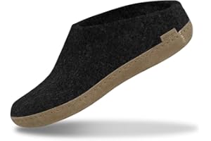 glerups dk B Slipper Unisex - Erwachsene Filz-Slipper,Huettenschuhe,Ledersohle