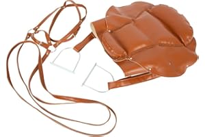 small foot 11906 Set di sella e briglie per cavallo di legno, per giardino o cameretta, con accessori, dai 3 anni in su