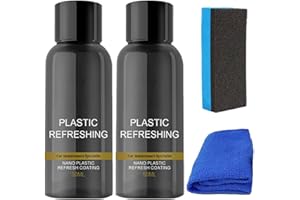 Kylewo Agent de revêtement revitalisant en Plastique, revêtement rafraîchissant en Plastique Nano, Agent de Remise à Neuf de pièces en Plastique pour Voiture, Agent de Nettoyage intérieur Automobile