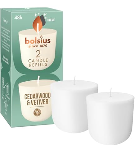 Bolsius - CleanLight Starter Set - Refillable Scented Candle - Holder & Refill - Gardenia & Fig - Green - Burn Time 20 Hours - Contains Natural Plant - View #4
