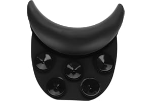 Jeffergarden Schampo Nackkudde Silikon Nackstöd, Sugkopp Stöd för Schamposkål 20 X 19 Cm, Ergonomisk Komfort, Stabil Passform
