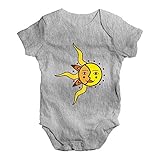 TWISTED ENVY Baby Mädchen (0-24 Monate) Body Gr. 18-24 Monate, Grau Meliert