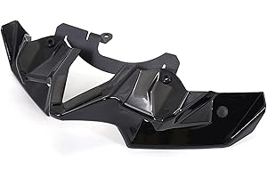 KBUYS Spoilers Avant Downforce compatibles avec Kawasaki Z900 2020 2021 2022 Downforce Naked Frontal Spoilers Z 900 Accessoires Fibre de Carbone (Color : Bright Black)