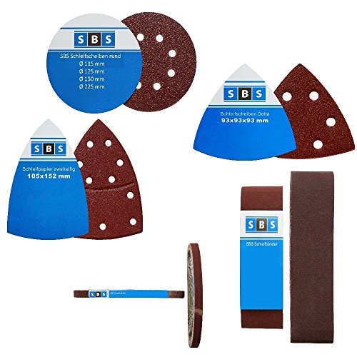 50 Stück SBS Klett-Schleifscheiben Ø 125 mm Körnung 80 für Exzenter-Schleifer 8 Loch - 2