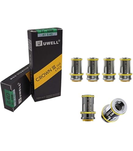 uwell crown 3 zubehör Uwell Crown 3 Coils 4 Pack Verdampferköpfe Größe 0,4Ohm : Amazon.de:  Elektronik & Foto