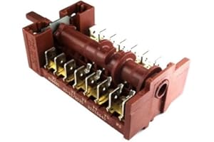 UNIVERSALE Gottak 859695 4 Posizioni Forno Cucina Nardi Vestel Ardo Atlantic Commutatore Pulsante Manuale Plasmica Argento Normalmente Aperto 5 Vie