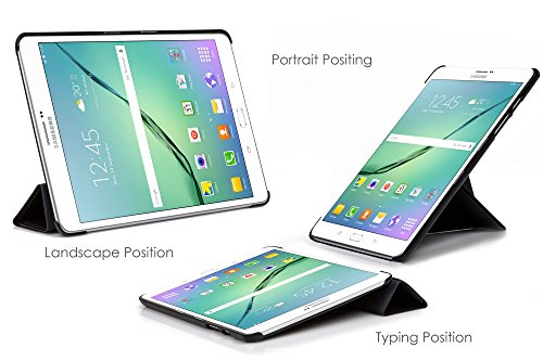 Forefront Cases® Neue Origami Hülle Tasche Case Cover für Samsung Galaxy Tab S2 9.7 T810N – Rundum-Geräteschutz und intelligente Auto-Sleep-Wake-Funktion – inkl. Eingabestift und Displayschutz - 2