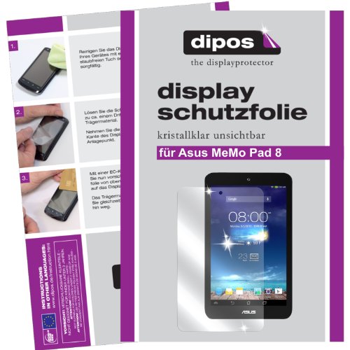 dipos Asus MeMo Pad 8 Schutzfolie (3 Stück) – kristallklare Premium Folie Crystalclear - 2