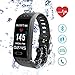Price comparison product image Fitness Tracker, ISENPENK Heart Rate Monitor Tracker with 0.96in OLED Color Screen, Smart Bracelet Activity Tracker Bluetooth Pedometer Sleep Monitor Smartwatch for Android and IOS