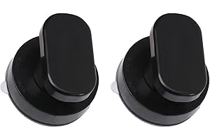 FOREE 2 uchwyty do drzwi z przyssawką, czarny uchwyt z przyssawką, nadaje się do szafek, szklanych drzwi, szuflad, deski sedesowej (czarny)