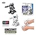 Produktbild Quaan 2PC RC Battle Boxing Robot/Spielzeug, Fernbedienung 2.4G humanoider Kampfroboter (A, 2.76 x 2.56 x 3.74inch)