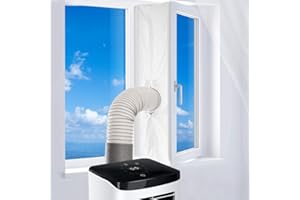 DIAOPROTECT Fensterabdichtung Für Mobile Klimageräte,Klimaanlagen,Wäschetrockner und Ablufttrockner,Hot Air Stop zum Anbringen an Fenster,Dachfenster,Flügelfenster,AirLock,Fensterabdichtung Klimaa