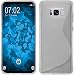 Produktbild PhoneNatic Case für Samsung Galaxy S8 Hülle Silikon clear S-Style + flexible Folie