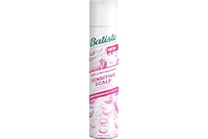 Batiste Sensitive Scalp Lightly Scented Dry Shampoo, Dermatologically Tested, Kind to Scalp, No Rinse Shampoo Hair Spray, Gentle Lightweight Formula for Refreshed Hair, Infused with Aloe Vera, 200ml