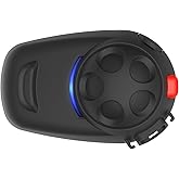 Sena SMH5-10 SMH5 motosikletler ve scooterlar i&ccedil;in Bluetooth iletişim sistemi, tekli paket, siyah
