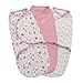 Produktbild Summer Infant SWADDLE ME Original - Pucksack zum Wickeln von Babys - 0-3 M - Secret Garden (3er Pack)