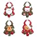 Produktbild Weihnachtsbaum Deko Weihnachtsbaumschmuck 4pcs, Christbaumschmuck Handgemachte Anhänger Weihnachten Weihnachtsbaum Weihnachtsmann Schneemann Elch Bär (Weihnachtsbaum Deko 4pcs) (Weihnachtsbaum Deko)
