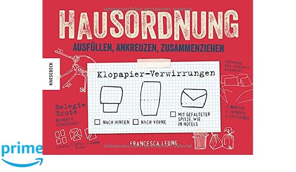 Hausordnung Ausfullen Ankreuzen Zusammenziehen Amazon Co Uk