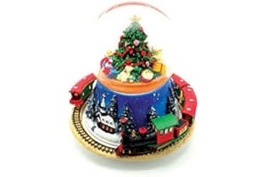 Spieluhrenwelt MMM GmbH, 858263 Spieluhr Schneekugel mit Tannenbaum und Zug