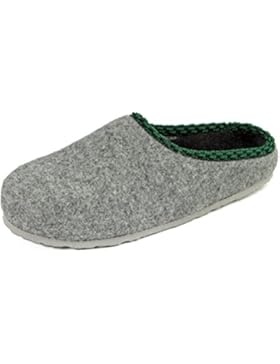 Pantoffelmann® Filzclogs mit Fußbett Unisex Filzpantoffel Herren Damen Hausschuh