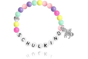 UTEFIF Schulkind Einschulung Jungen und Mädchen- Schulkind Geschenk - Geschenk Einschulung Mädchen Armband Schulkind(Farbe)