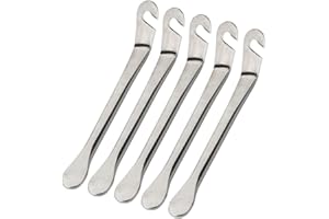 Fongmore 5 Pz In Acciaio Inox Bici Leva Pneumatico Leve Bicicletta Cucchiaio Ferro Cambiare Strumento Pneumatico Pry Crowbar Set Per Riparazione Tubo Della Bici