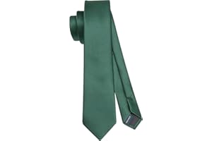 HISDERN Cravatta Uomo 6 CM Elegante Sottile Stretta Slim Tinta Unita Per Matrimonio Festa e Lavoro Disponibile Multicolore